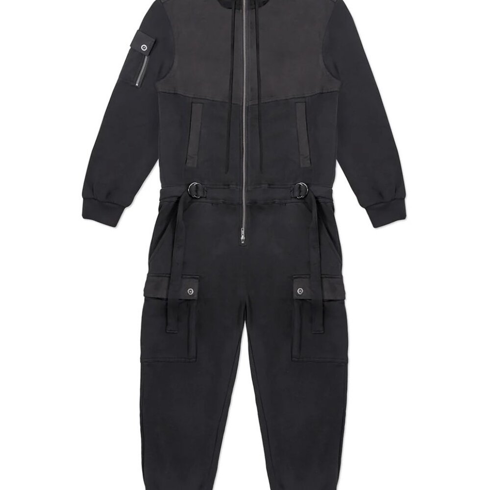 Jonny Cota Fleece Hooded Jumpsuit Long Sleeve - Cutting Edge Streetwear - EUC- S - Picture 4 of 16